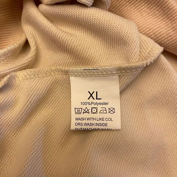 Pink Flamingo Christmas Holiday Lights Lightweight Tan‎ Top Sz XL - Picture 9 of 12